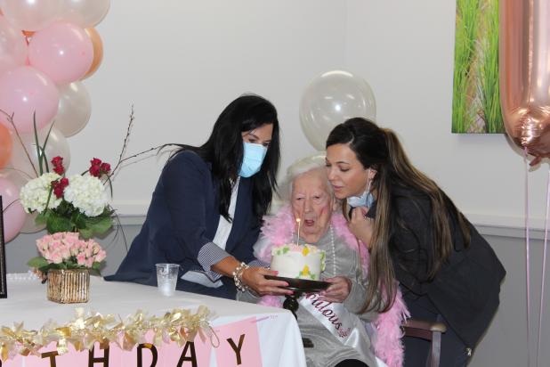 Mary Collier celebrates 100th birthday.