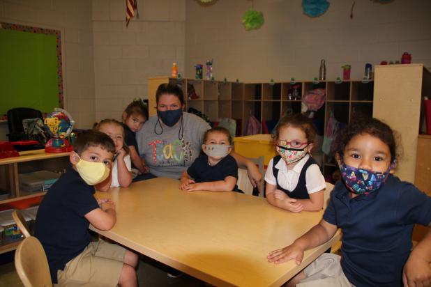 Pre-k students at Highland Early Learning Center.