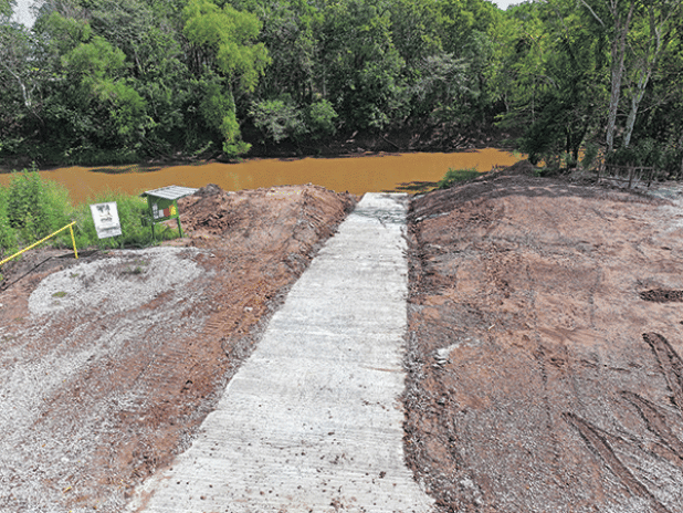 Boat ramp opened on Acadiana Conservation Corridor Wildlife Management Area. (Louisiana Department of Wildlife and Fisheries photo)