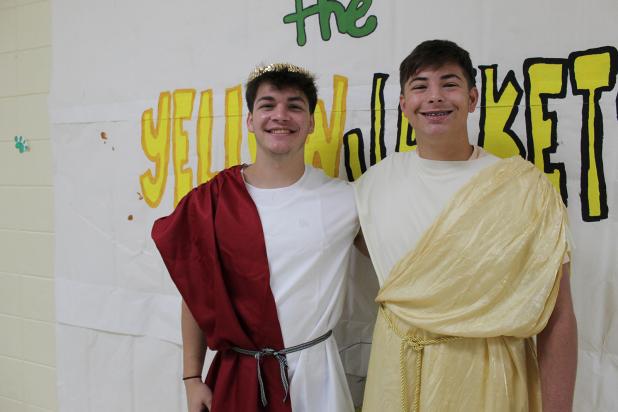 From left are seniors Cane Fontenot and Ashton Pedigo. (Photos by Myra Miller)
