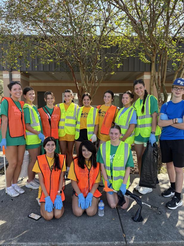 St. Edmund students help keep Eunice clean and beautiful.