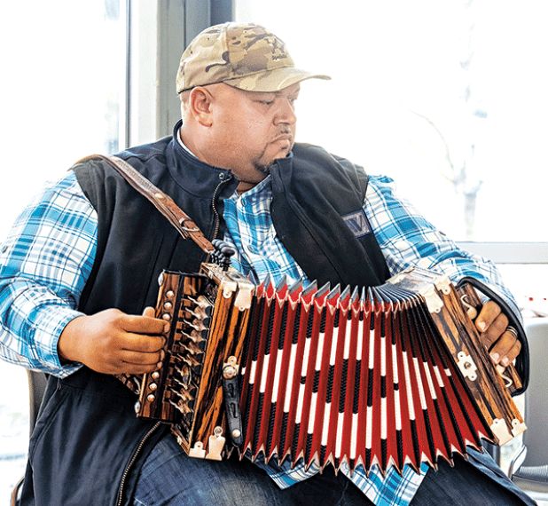Accordionist Brandon Ledet is to perform at the Zydeco Capital Jam from 1 to 3 p.m. Oct. 14 at the St. Landry Parish Visitor Center, I-49 exit 23, just north of Opelousas. (Submitted photo)