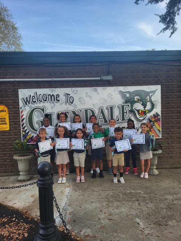 September Students of the Month at Glendale