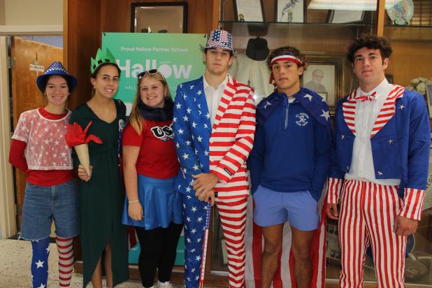 Emma Clause, Lauren McGee, Lauren Bearb, Koy Trahan, Beau Thomassee and Kane West, all seniors. 