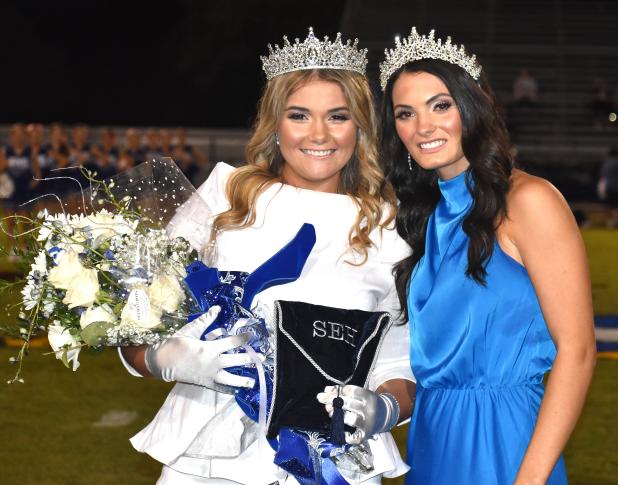 Kathryn Louise Miller, left, was crowned St. Edmund homecoming queen