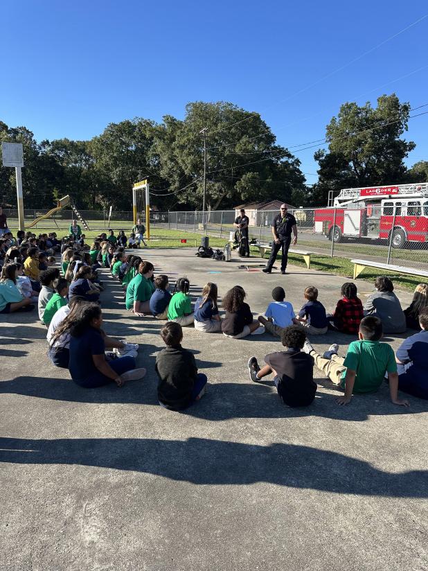 Fire Safety lesson at East