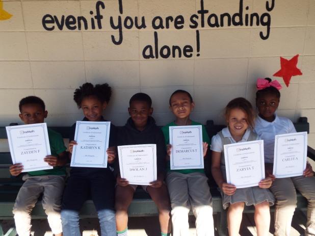 Top Math Achievers at Glendale