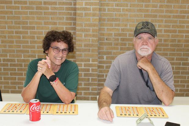 Toni and Mike Godeaux played bingo Saturday. 