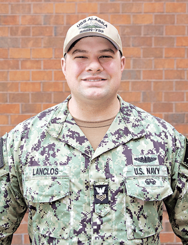 Submariners make up only 10% of the U.S. Navy’s personnel, but they play a critical role in carrying out one of the Defense Department’s most important missions: strategic deterrence. Petty Officer 1st Class Cory Lanclos, a native of Port Barre, is one of the sailors continuing a 123-year tradition of service under the sea to help ensure Americans’ safety. (Photo by Mass Communication Specialist 1st Class Josiah Trombley)
