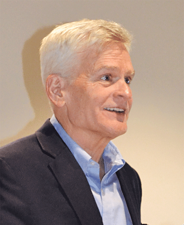 U.S. Sen. Bill Cassidy, M.D., R-Louisiana, was guest speaker for the Tuesday meeting of the Rotary Club of Crowley. Cassidy spoke about his bipartisan Infrastructure Ball and touched on a few other topics of interest (Photo by Steve Bandy/Crowley Post-Signal)