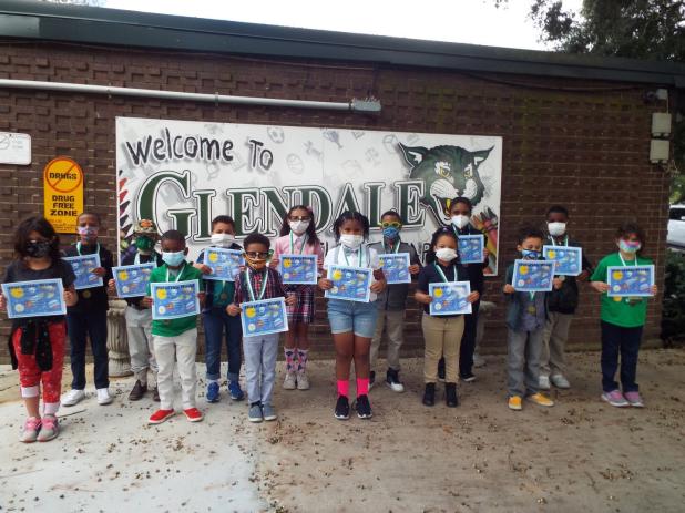 Students of the Month at Glendale.