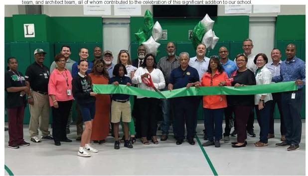 Central Middle School recently held a ribbon-cutting ceremony to inaugurate the new activity center built on campus this school year. 