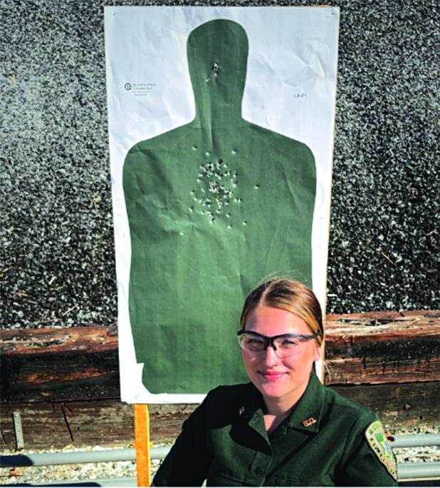St. Landry Parish Sheriff Bobby J. Guidroz reported, “Never in the recorded history of the St. Landry Parish Sheriff’s Office has a female deputy ranked the issuing of the Expert Marksmanship badge. That is, not until Deputy Kiley Krull.  Krull is attached to the School Resource Officer Unit and is usually found at North Central High School, her alma mater. That is, when she is not at the St. Landry Parish Training Facility practicing tactics and shooting skills.” Guidroz added, “Much of the credit to the a
