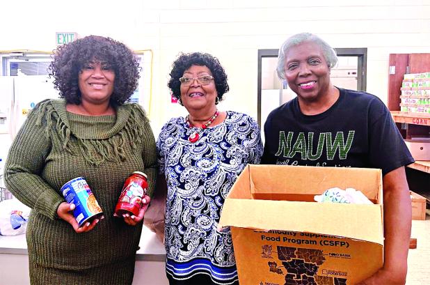 NAUW Branch gives to the Eunice Food Bank