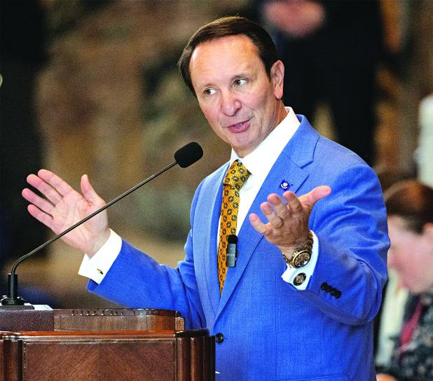 Lawmakers have been debating Gov. Jeff Landry’s tax-overhaul proposals. (Photo by Hilary Scheinuk/The Advocate, Pool)
