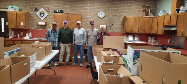 From left are Keith Reed, Richard Miller,  Pat Landreneau, Leelen Lavergne and Harry Reed. (Submitted photo)