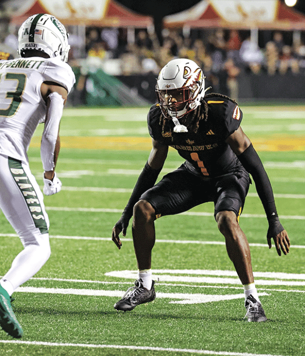 University of Louisiana Monroe cornerback and Eunice native Car’lin Vigers has overcome a long path through college and personal adversity to find success as he prepares for the NFL Draft. (Submitted photo)