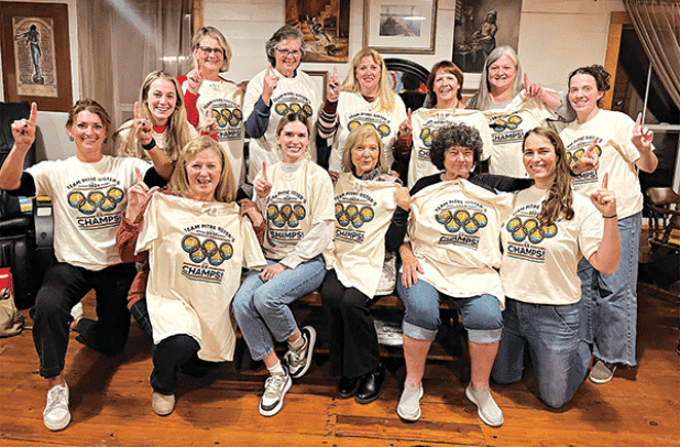 The ELTL (Eunice Ladies Tennis League) completed its 2024 Fall Season with an end -of-the-season tennis banquet held Tuesday. Team Pitre won the 12-week season. The team captains were Laura Pitre and Bonnie P. Kyzar. In front, from left, are Tracey Brown, Ellen Myers, Estelle Fontenot, Sheila Areno, Sylvia Fontenot and Laura Pitre. In back, from left, are Emily Francois, Jamie Kirsch, Doreen Kirsch, Robin Savoy, Janet Prudhomme, Angie Thibodeaux and Kelsey Schultz. Not pictured are Bonnie Kyzar, Gayle Godea