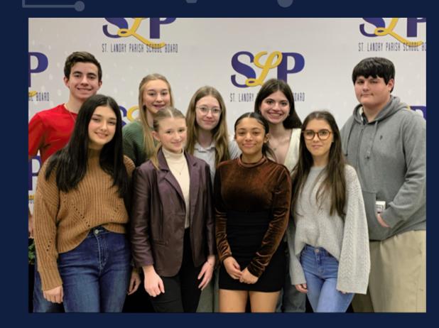 Eunice High School sent nine competing science fair projects to the district level Science Fair on Dec. 15 at St. Landry Parish School Resource Center.