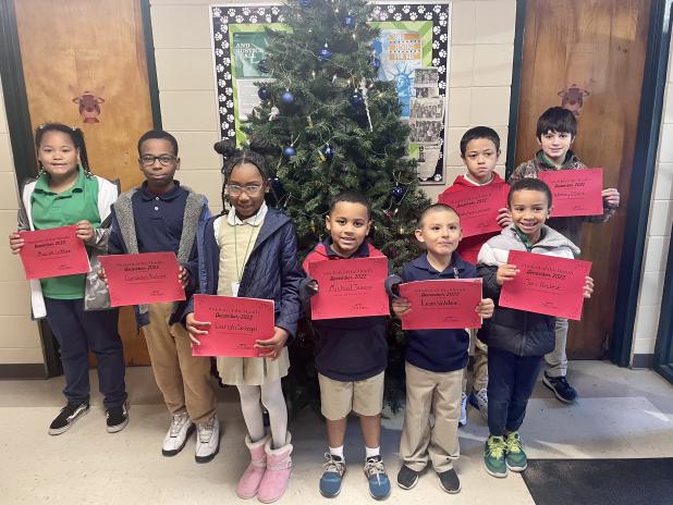 Students of the Month at Eunice Elementary