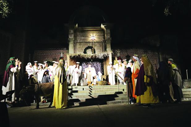 St. Anthony Catholic Church presented its Live Nativity at 7 p.m. Sunday. Characters were portrayed by parishioners of St. Anthony of Padua Catholic Church. (Photos by Amy Myers)