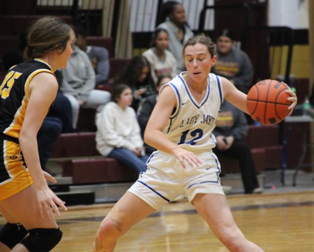 To the naked eye, the St. Ed’s Lady Jays’ 2-2 finish in Elton’s basketball tournament would seem like a so-so showing.  However, the Lady Jays finished second in the four-day event and lost both its opener and championship game to Class 5A Sulphur. (Photo by Rhett Manual)