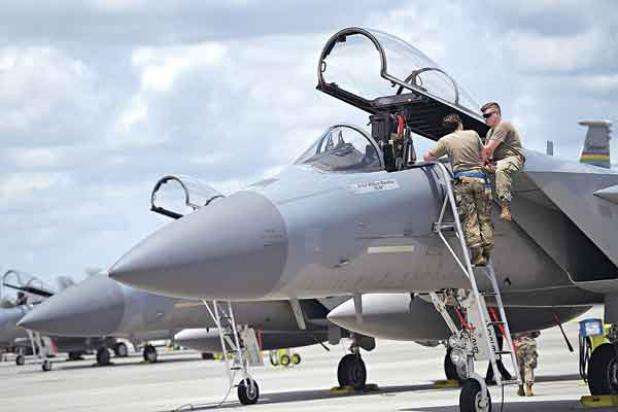 Air Guard F-15s