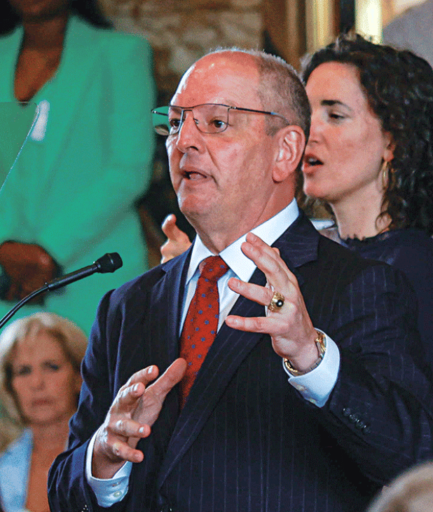 Gov. John Bel Edwards came out publicly against the death penalty in April.   (Photo by Francis Dinh/LSU Manship School News Service)  