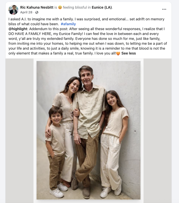 Ric Nesbitt Facebook post