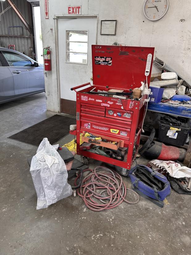 The burglary scene at John R. Young. (St. Landry Crime Stoppers photo)