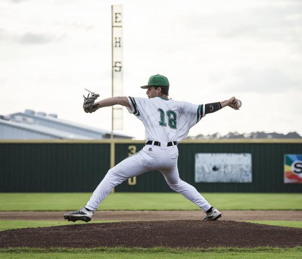Eunice High’s Braden Rider earned a complete game 2-1  win over North DeSoto in the Class 4-A regional round.