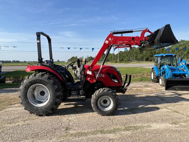 During the morning hours of April 21, an older Hispanic male with an amputated leg and a younger Hispanic male arrived at the Iron Horse Tractor Sales at 4079 Highway 190 in Eunice to purchase a red TYM T574 HST tractor and attachment, valued at $34,094. (Crime Stoppers photo)