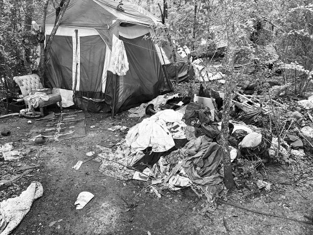 Homeless encampment