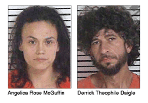 Two Church Point areas residents were arrested when a search warrant executed for stolen property turned up illegal drugs. according to a news release by St. Landry Parish Sheriff Bobby Guidroz. 