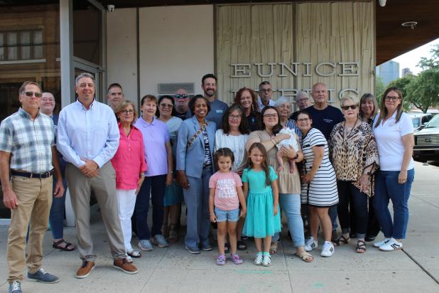City officials, Eunice library staff, volunteers and local dignitaries all met in front of the Eunice Library Monday morning to officially “break ground” on the “highly anticipated and long overdue” remodel project. 