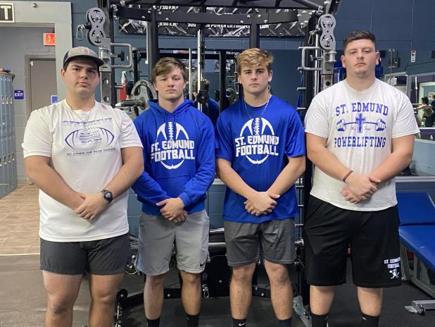 St. Edmund power lifting team