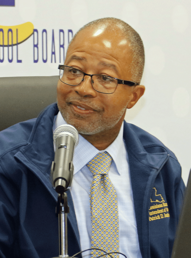 St. Landry Parish School Superintendent Patrick Jenkins announced the Thursda’s School Board meeting he will not seek a contract renewal. His contract expires in June. (Photo by Harlan Kirgan)