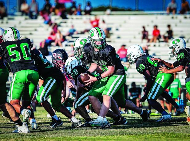 Eunice High School Bobcats give their all during the spring game win over Port Barre Red Devils. (Photos by Dwight Jodon) 
