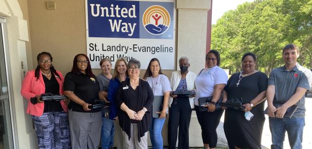 Area non-profits are a little more equipped with the necessary tools to operate their programs thanks to the generosity of Schlumberger’s Sustainability Program and St. Landry-Evangeline United Way. 