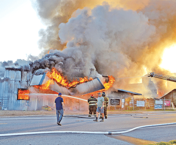Landry’s Feed Store, an institution in Rayne for over 70 years, was destroyed by fire Thursday morning. Units from Rayne, Branch, Mire, Scott and Crowley responded to the blaze. Dan Landry, who owns the business with his brother Kenneth, was recently honored by Purina as a dealer of the animal nutrition product for 70 years. The building had stood in the 600 block of East Texas Avenue for the past 60 years after it was moved from its original location at 801 S. Polk St. “People have been asking me for years