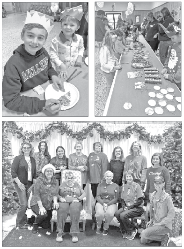 A Jingle & Mingle with Santa event was held Sunday, Dec. 7, at St. Lawrence Church in Mowata. There were games, cookie decorating and ornament decorating at the event, which was sponsored by ‘Women of Grace.’ (Submitted photos)