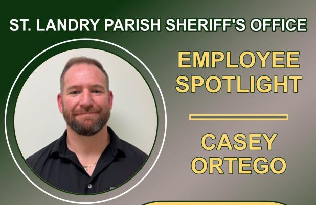 St. Landry Parish Sheriffs Office employee of the month Casey Ortego