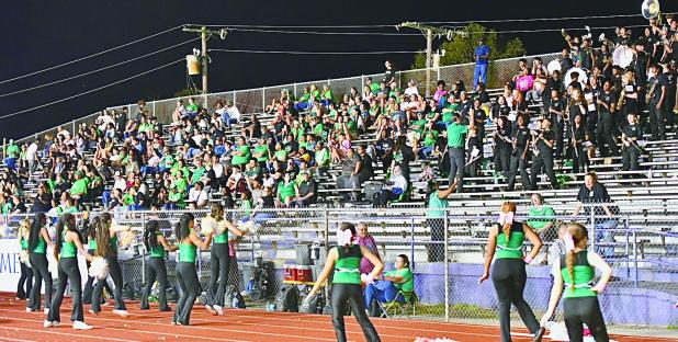 Eunice High’s homefield advantage at an away game. (Photo by Dwight Jodon)