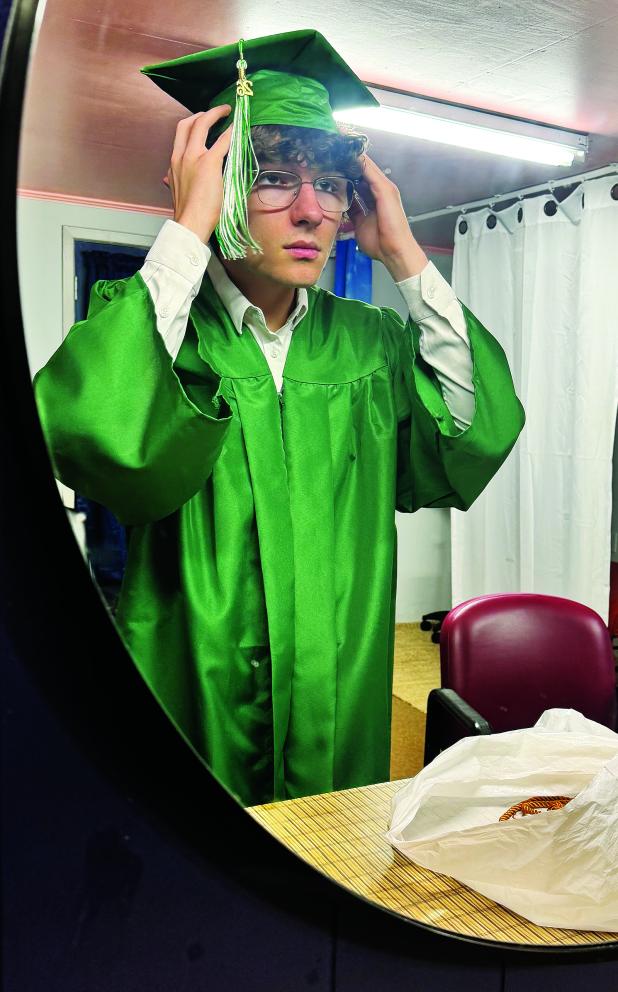 Getting ready for graduation is Patrick  Nickolas Dupre