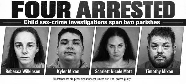 Four arrested in child sex-crime investigations