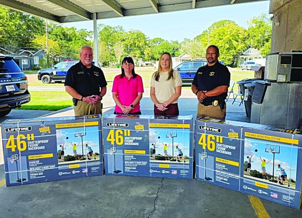 A big "thank you" to GEO Group for donating basketball goals for the first ever National Night Out event on Oct. 6, 2026. The support for this great community event is very much appreciated. 