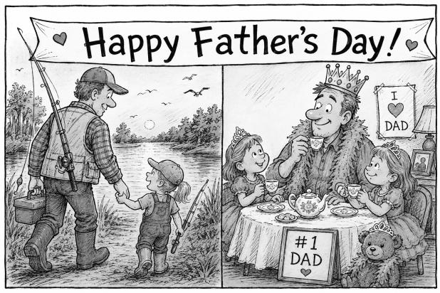 Father's Day cartoon