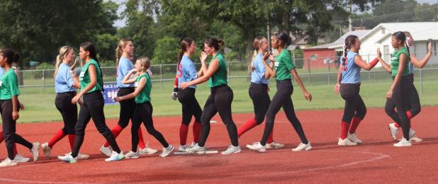 Softball teams after game 