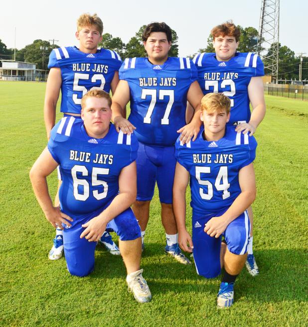 St. Edmund offensive linemen