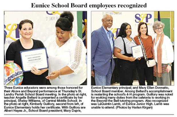 Employees recognized